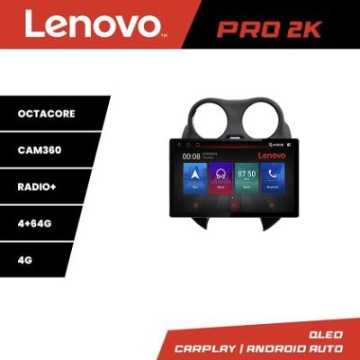 Navigatie Nissan Micra 2010-2014 Lenovo PRO 4+64 13 inch 2K android 4G DSP gps internet  KIT-micra2010