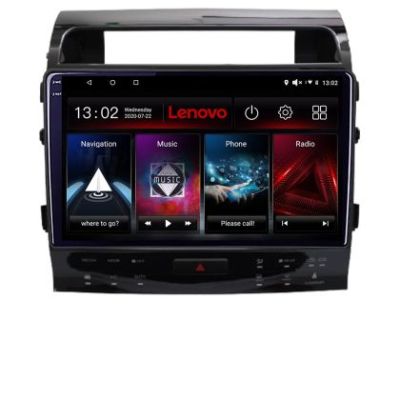 Navigatie Toyota Land Cruiser V8 L200 2009-2020 Lenovo QLED Octa core 6+128 DSP Wifi 5Ghz Android radio gps internet kit-381-type-b+LITE-10-6+128