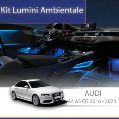 Lumini Ambientale NIGHTVIBE Audi A4 A5 Q5 B9 2016-2023 spatar scaune dedicate control telefon sau sistem original