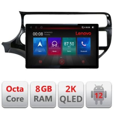 Navigatie Kia Rio N-504 ecran 13" 2K 8+128 Android Waze USB Navigatie 4G 360 Toslink Youtube Radio KIT-504+EDT-