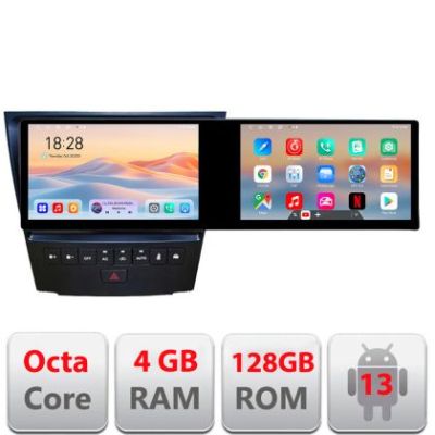 Navigatie Lexus GS-04 2004-2011 Kit- GS-04 Edotec 2 ecrane  8 core 4+128 21.6 inch Incell android Wifi 5Ghz gps internet