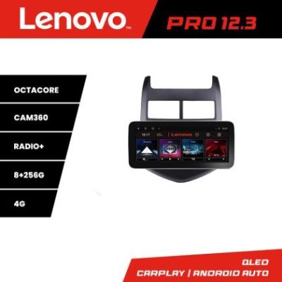 Navigatie Chevrolet Aveo 2010-2013 K-aveo10 Lenovo PRO 8+256 12.3 inch qled android 4G DSP gps internet