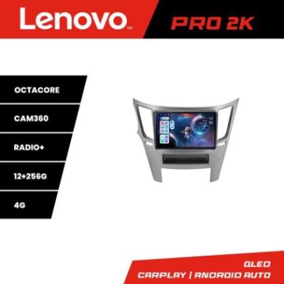 Navigatie Subru Legacy 2010-2015 Lenovo Kit-458 8 core QLED 2K 12+256 360 Android Waze USB Navigatie Internet Youtube Radio