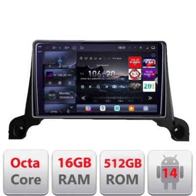 Navigatie Peugeot 5008 2016-2020 Edotec Kit-5008 8 core QLED 2K 16+512GB 360 Android Waze USB Navigatie Internet Youtube Radio