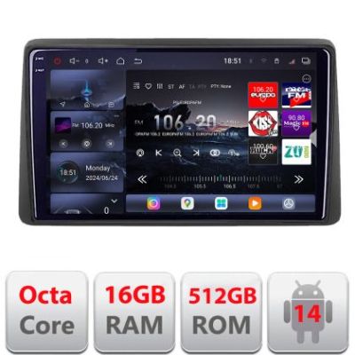Navigatie Dacia Duster dupa 2019 Edotec Kit-199 8 core QLED 2K 16+512GB 360 Android Waze USB Navigatie Internet Youtube Radio