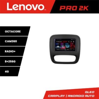 Navigatie Renault Trafic 2014-2017 Lenovo Kit-rt09 8 core QLED 2K 8+256 360 Android Waze USB Navigatie Internet Youtube Radio v1