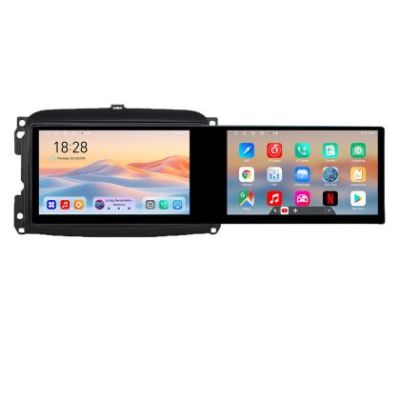 Navigatie Fiat 500 2015-2021 Edotec 2 ecrane  8 core 4+128 21.6 inch Incell android Wifi 5Ghz gps internet