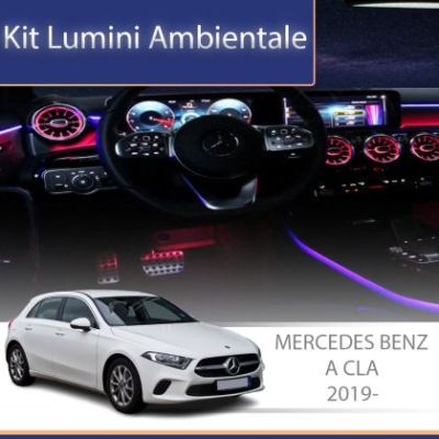 Lumini Ambientale NIGHTVIBE capace difuzoare Mercedes A W177 CLA W118 control pe sistemul original sau telefon