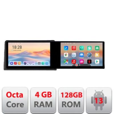 Navigatie Renault Express Edotec 2 ecrane  8 core 4+128 21.6 inch Incell android Wifi 5Ghz gps internet