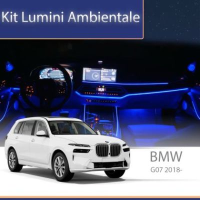 Lumini Ambientale NIGHTVIBE BMW X5 X7 G05 G07 bandă luminoasă uși control telefon sau sistem original