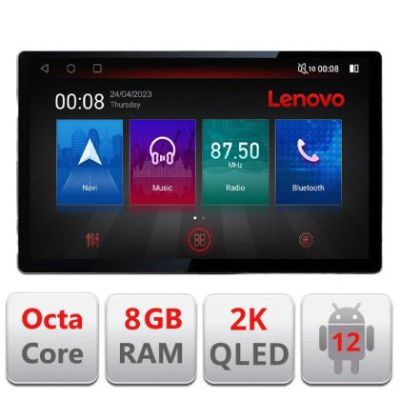 Navigatie DODGE RAM 2019- ecran 13" 2K 8+128 Android Waze USB Navigatie 4G 360 Toslink Youtube Radio kit-RAM201