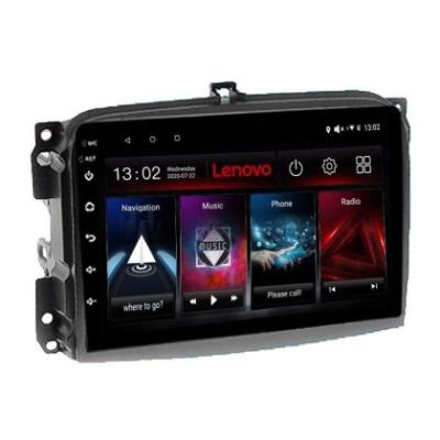 Navigatie Fiat 500L 2012-2017 Lenovo Kit-500L 4+64 GB Android Waze USB Navigatie Internet Youtube Radio