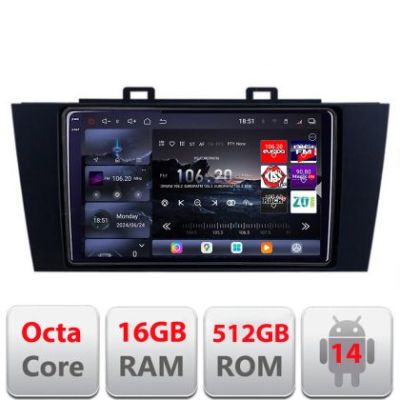 Navigatie Subaru Outback 2014-2019 sau Subaru XV 2017-2018 Edotec Kit-OUTBACK5 8 core QLED 2K 16+512GB 360 Android Waze USB Navigatie Internet Youtube Radio