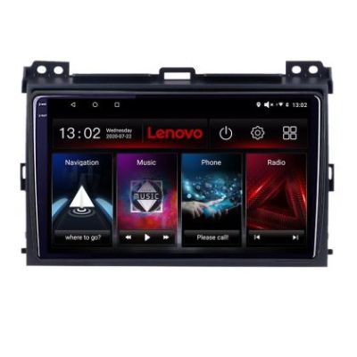 Navigatie Toyota Prado 2007- Lenovo Kit-456 8 core QLED 2K 8+256 360 Android Waze USB Navigatie Internet Youtube Radio v1