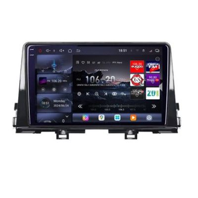 Navigatie Kia Picanto 2016- Edotec Kit-2217 8 core QLED 2K 16+512GB 360 Android Waze USB Navigatie Internet Youtube Radio