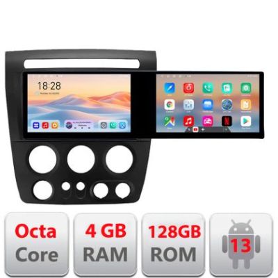 Navigatie Hummer H3 Edotec 2 ecrane  8 core 4+128 21.6 inch Incell android Wifi 5Ghz gps internet