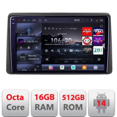 Navigatie Dacia Duster 2023- Android radio gps internet 8 core QLED 2K 16+512GB 360 Edotec