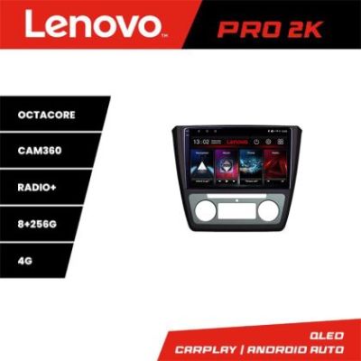 Navigatie Skoda Yeti 2009-2014 Lenovo Kit-YETI 8 core QLED 2K 8+256 360 Android Waze USB Navigatie Internet Youtube Radio