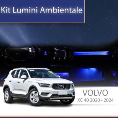 Lumini Ambientale NIGHTVIBE Volvo XC40 2020-2024 dedicat lampă pentru picioare șu uși control telefon sau sistem original