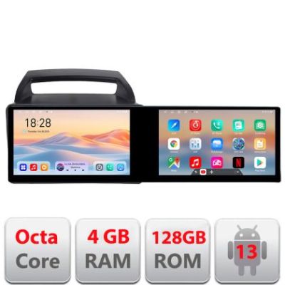Navigatie Kia Carnival 2006-2014 Edotec 2 ecrane  8 core 4+128 21.6 inch Incell android Wifi 5Ghz gps internet  KIT-carnival2006