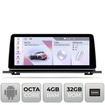 Navigatie BMW Seria 5 F07 GT 2010-2011 cu ecran CIC Android ecran 10.25" 4+32 4G BT