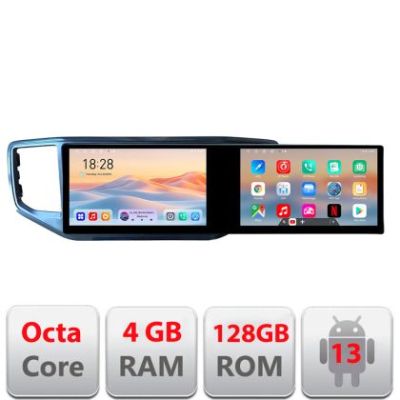 Navigatie dedicata Edonav VW Amarok  Edotec 2 ecrane  8 core 4+128 21.6 inch Incell android Wifi 5Ghz gps internet  KIT-amarok