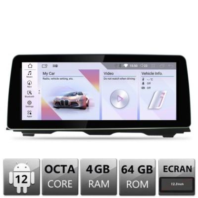 Navigatie BMW Seria 5 F10 2016-2017 cu ecran EVO Android ecran 10.25" 4+32 4G BT