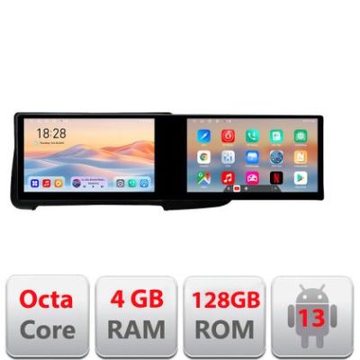 Navigatie dedicata Volvo S60 2008-2014 Kit-s60-08 Edotec 2 ecrane  8 core 4+128 21.6 inch Incell android Wifi 5Ghz gps internet