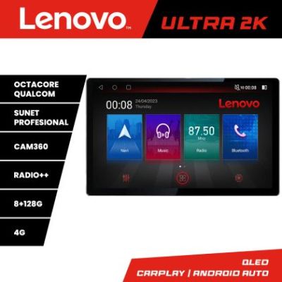 Navigatie Ssangyong Rexton 2019- Lenovo Qualcomm ULTRA 8+128 2K 13 inch qled android 4G DSP gps internet  Kit-REXTON