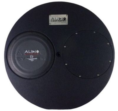 Subwoofer pasiv cu incinta 14L Audio-Systems SUBFRAME R10 FLAT EVO3-D4, 300 watts, 2 ohm, 250 mm, 10", roata de rezerva