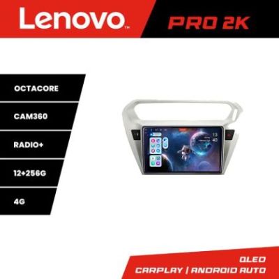 Navigatie Peugeot 301 Citroen C-Elisee Lenovo Kit-301 8 core QLED 2K 12+256 360 Android Waze USB Navigatie Internet Youtube Radio v1