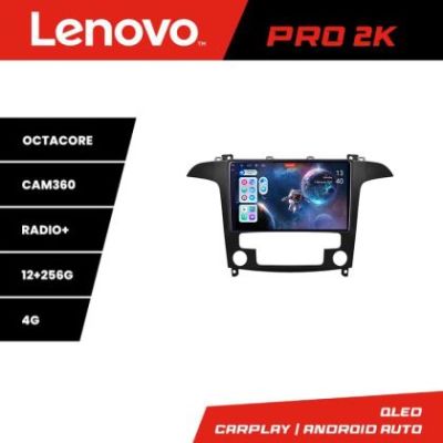 Navigatie Ford S-Max 2008-2012 Lenovo Kit-003 8 core QLED 2K 12+256 360 Android Waze USB Navigatie Internet Youtube Radio