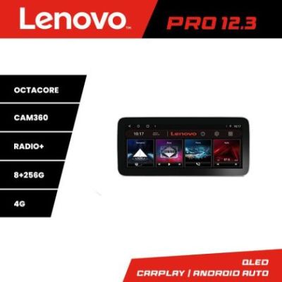 Navigatie Ssangyong Rexton 2019- Lenovo PRO 8+256 12.3 inch qled android 4G DSP gps internet  Kit-REXTON