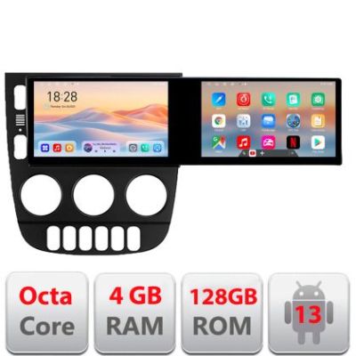 Navigatie Mercedes ML W163 1998-2005 Edotec 2 ecrane  8 core 4+128 21.6 inch Incell android Wifi 5Ghz gps internet  Kit-i20-2012