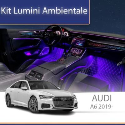 Lumini Ambientale NIGHTVIBE dedicate Audi A6 C8 2019- capace difuzoare iluminate control telefon sau sistem original