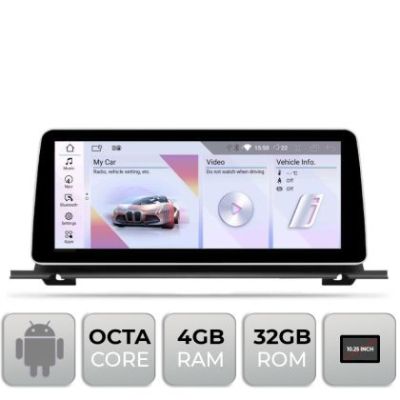 Navigatie BMW Seria 5 F07 GT 2012-2015 cu ecran NBT Android ecran 10.25" 4+32 4G BT