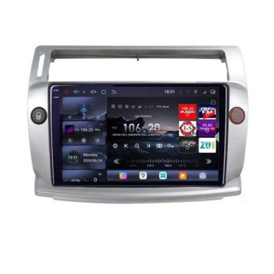 Navigatie Citroen C4 2004-2009  Edotec Kit-088 8 core QLED 2K 16+512GB 360 Android Waze USB Navigatie Internet Youtube Radio