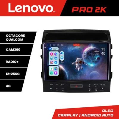 Navigatie Toyota Landcruiser 200 V8 2007-2015 cu navi si 360 Android radio gps internet 8 core QLED 2K 12+256 360 Lenovo