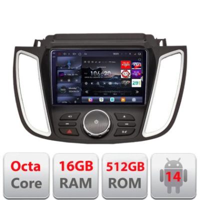 Navigatie Ford Kuga 2015-2020 SYNC2 si SYNC3 8 core QLED 2K 16+512GB 360 Android Waze USB Navigatie Internet Youtube Radio Edotec