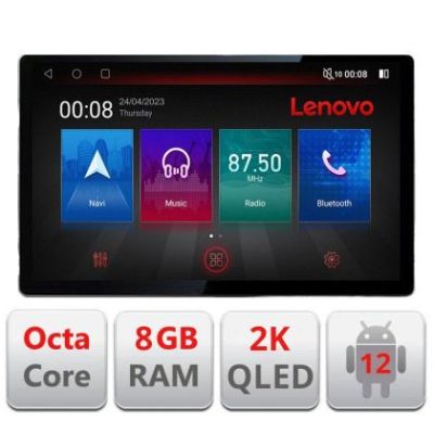 Navigatie Peugeot 407 2004-2011 ecran 13" 2K 8+128 Android Waze USB Navigatie 4G 360 Toslink Youtube Radio KIT