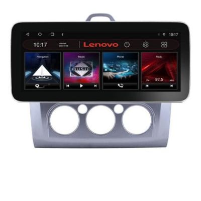 Navigatie Ford Focus clima manuala K-140-manual Lenovo PRO 4+64 12.3 inch qled android 4G DSP gps internet 32