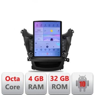 Navigatie Hyundai Elantra 2013-2015 G-359 ecran tip TESLA 9.7" cu Android Radio Bluetooth Internet GPS WIFI 4+32GB DSP