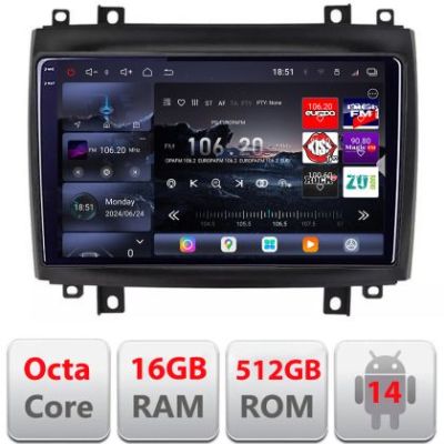 Navigatie Cadillac CTS intre anii 2003-2007 Android radio gps internet 8 core QLED 2K 16+512GB 360 Edotec