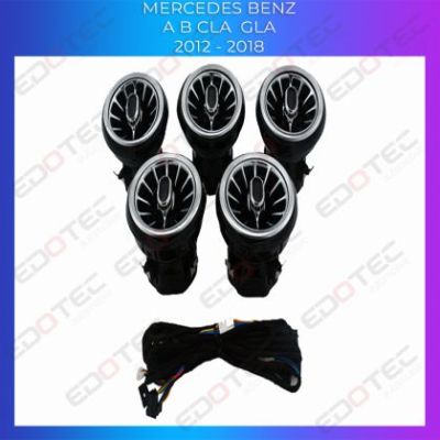 Lumini Ambientale NIGHTVIBE ventilatoare fata Mercedes Clasa A B GLA CLA W176 control pe sistemul original sau telefon