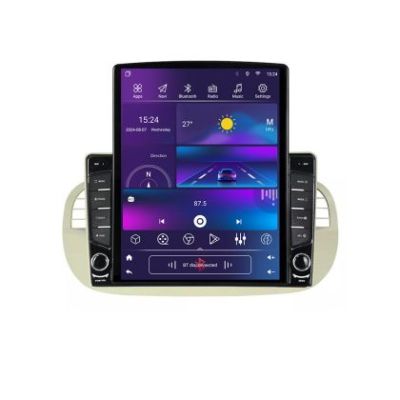 Navigatie Fiat 500 intre anii 2007-2015 Android radio gps internet  Octa Core 4+64 LTE Kit-fiat500+EDT-E709