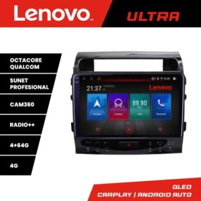 Navigatie Toyota Land Cruiser V8 L200 2009-2020 Qled 1K Octa Core 4+64 LTE 4G DSP Wifi 5Ghz HDMI android auto carplay radio gps internet kit-381-type-b+ULTRA-10-4+64
