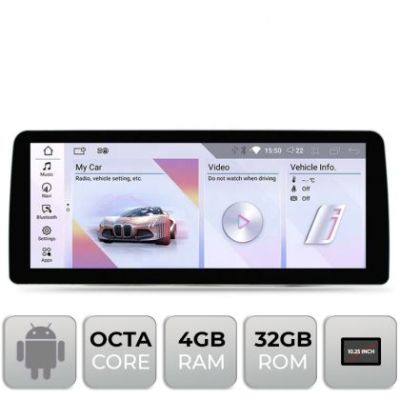 Navigatie dedicata Edotec BMW Seria 6 F06 masini cu NBT Android ecran 10.25" 4+32 4G BT