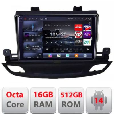 Navigatie Opel Insignia 2018- Edotec Kit-insignia19 8 core QLED 2K 16+512GB 360 Android Waze USB Navigatie Internet Youtube Radio