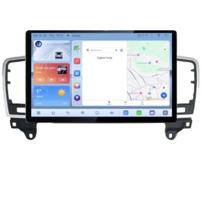 Navigatie dedicata Mercedes ML W166 NTG4.5 N-W166 Edonav ecran 13" 1K 4+64 Android Waze USB Navigatie 4G 360 Toslink Youtube R