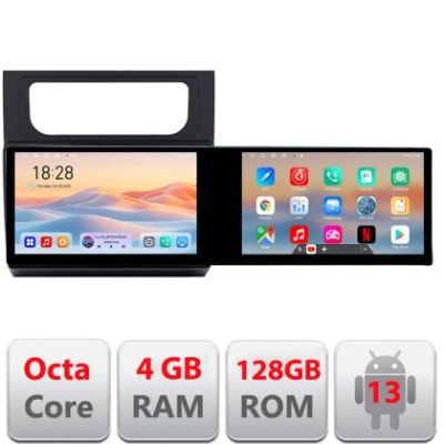 Navigatie VW Touran 2010-2016 Kit-touran3 Edotec 2 ecrane  8 core 4+128 21.6 inch Incell android Wifi 5Ghz gps internet a